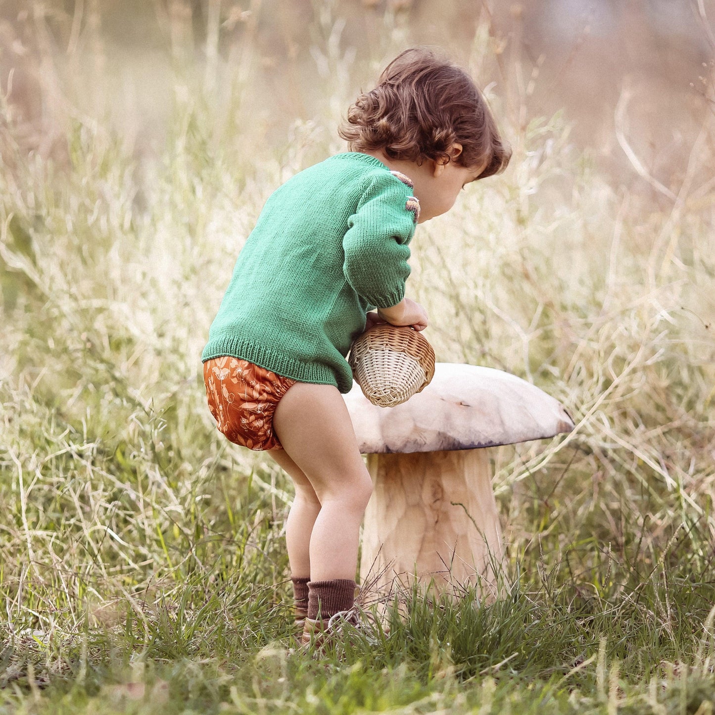 HugInOne double gusset Copper Poppies - heritagehug