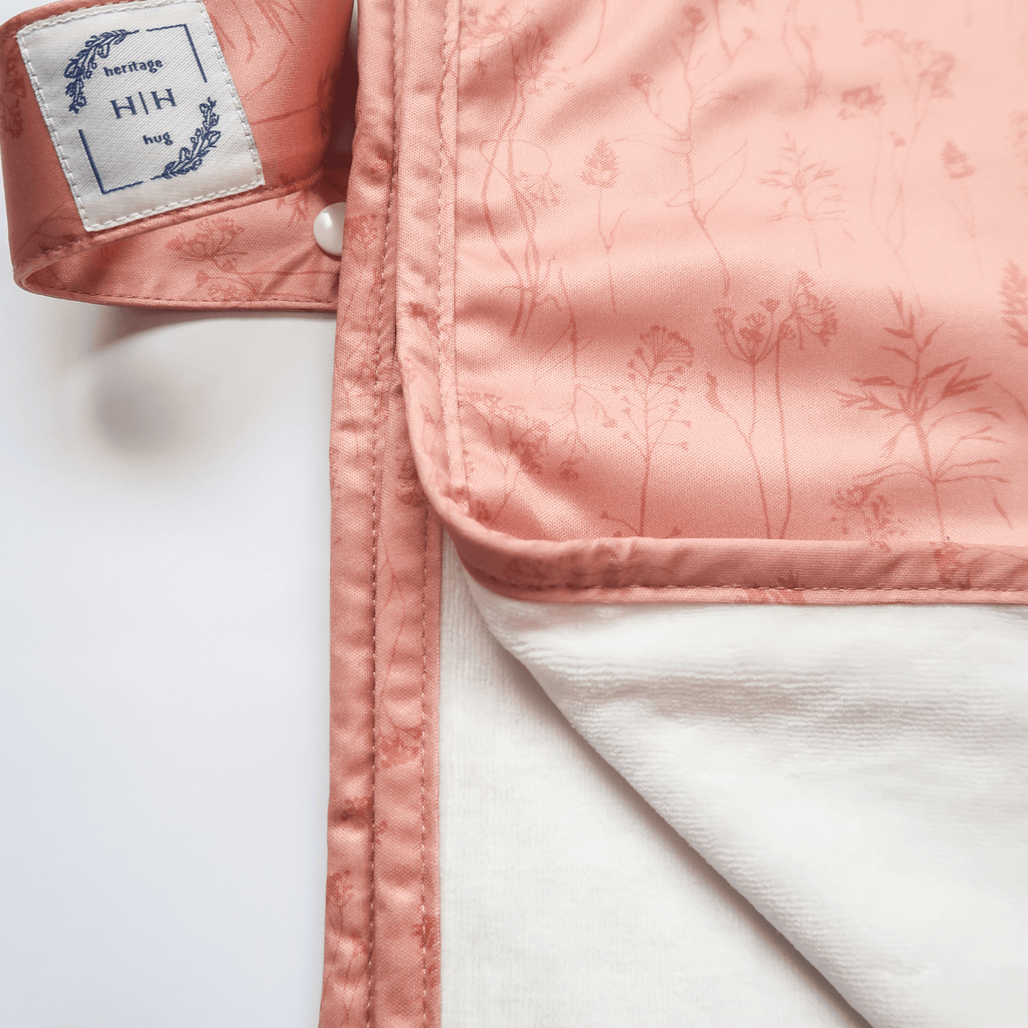 Portable Changing Mat " Coral Herb" - heritagehug